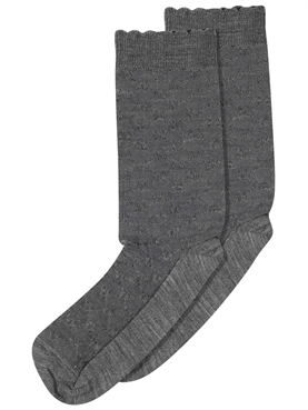 Mp Denmark Grace Strømper, Medium Grey Melange 